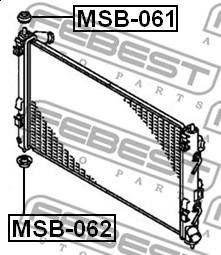 MSB-061, Втулка крепления  радиатора