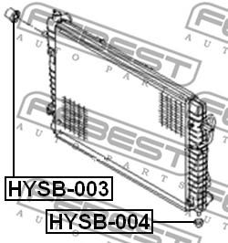 HYSB-004, Втулка крепления радиатора