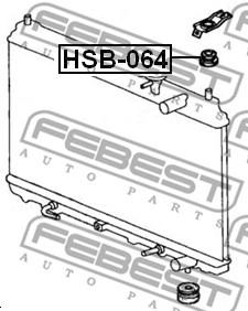 HSB-064, Втулка крепления  радиатора