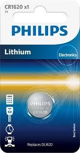 CR1620 3.0V, Батарейка Philips Lithium 3.0V coin 1-blister (16.00 x 2.0) (1 шт.)