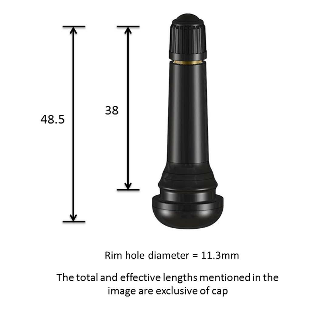 TR 414 (JDI), Вентиль резиновый, L=48,5 мм., D=11,3 мм., в сборе  EPDM (JDI)