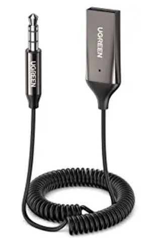 70601, Адаптер Aux-Bluetooth 5.0 USB 2,0-3,5 мм со встроенным микрофоном