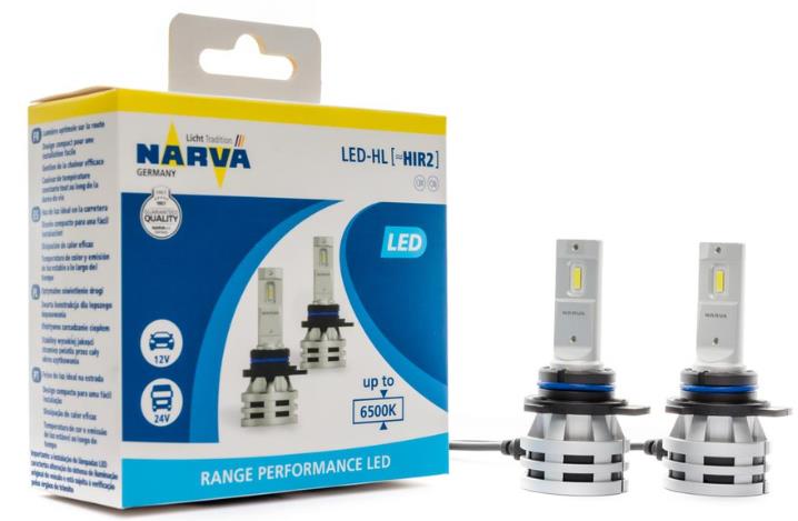 18044, Лампа LED NARVA HIR2 Range Performance Led 6500K (2 шт.)